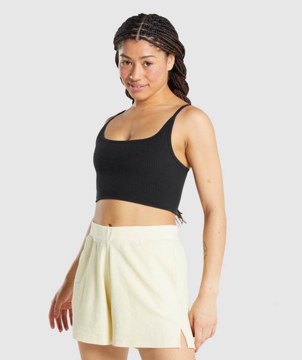 Damske Spodne Pradlo Gymshark Pause Bralette Čierne | XF7165832
